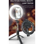 TEQ Q07 Bluetooth Ring Light Selfie Stick  + Tripod stand - Image 1