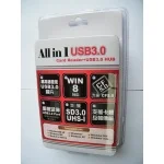 INTERNAL CARD READER 3.5" USB3.0 BLACK /SILVER COLOUR - Image 1