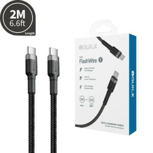 iQuick 2M USB-C to USB-C Fast Charging Cable