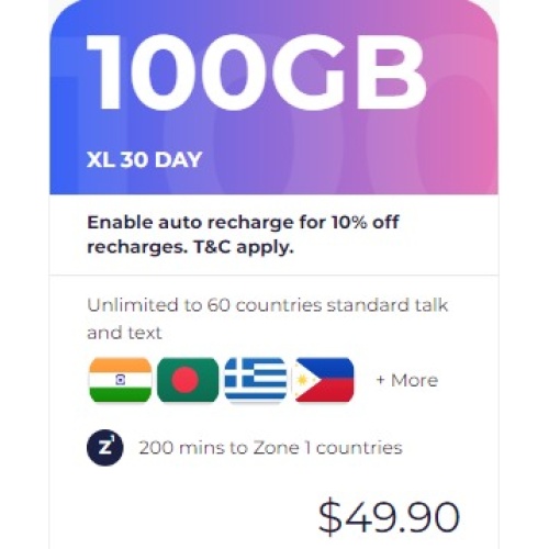 Lebara $49.90 Extra-Large Top Up PIN Only