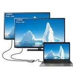 Intact 9837T - 4 in 1 USB-C Adapter  HDMI +VGA + USB3.0 + USB-C (PD) - Image 4