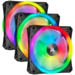 Corsair iCUE QL120 RGB 120mm Triple Fan Kit with Lighting Node CORE - Image 1