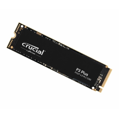 Crucial P3 Plus 1TB Gen4 NVMe SSD 4700/1900 MB/s R/W 110TBW 350K/460K IOPS 1.5M hrs MTTF Full-Drive Encryption M.2 PCIe4