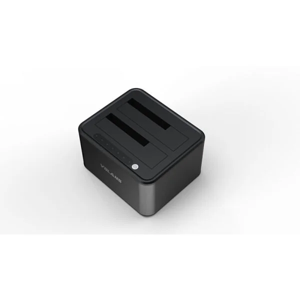 VOLANS VL-DS30S Dual Bay USB3.0 Aluminium Docking Station for 2.5″ and 3.5″ SATA HDD