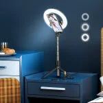 Hoco LV03 Selfie Stick Fill Light With Big Fill Light - Image 9