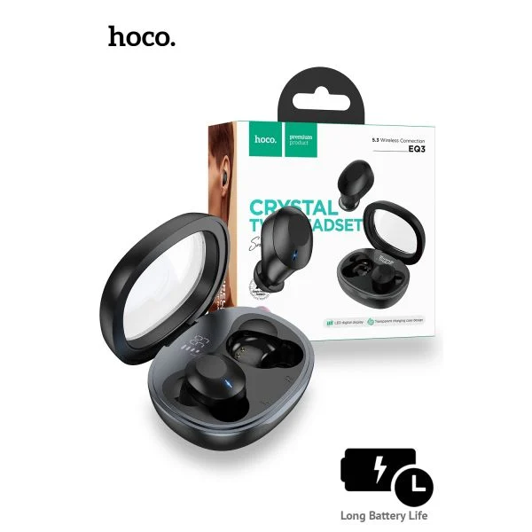 Hoco EQ3 Black Smart True Wireless Earphones