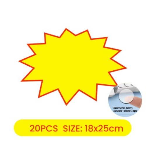 POP Price Tags (12-Blank) 18 x 25CM 20PCS/Pack