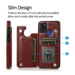 Galaxy A21s  Back Flip Leather Wallet Cover Case - Image 3