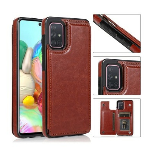Galaxy A71 5G  Back Flip Leather Wallet Cover Case