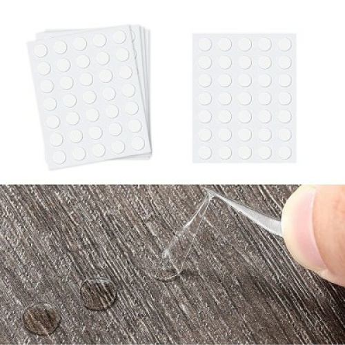 Transparent Double-Sided Adhesive Dots (10 Sheets / 350PCS, Diameter 8mm)