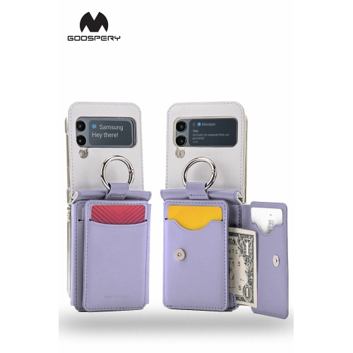 Samsung Galaxy Z Flip 5 Goospery Mercury Flex Diary Purple