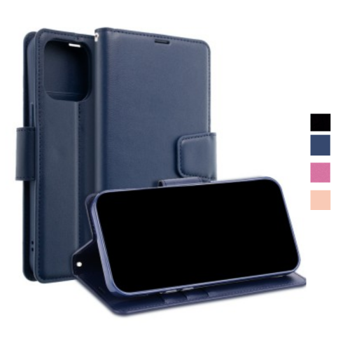 Hanman PU Flip Leather Wallet Case for iPhone 15 Pro-MAX