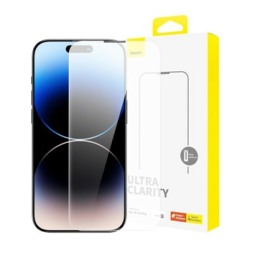Baseus iPhone 14 Pro Sapphire Series HD Tempered-Glass Screen Protector (with Dust Filter)