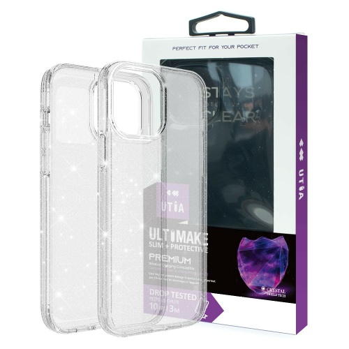 Ultimake Glitter Shockproof Case for iPhone 6/7/8 Plus Transparent