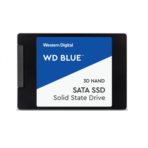 Western Digital WD Blue 250GB 2.5" SATA SSD 560R/525W MB/s 95K/81K IOPS 100TBW 1.75M hrs MTBF 3D NAND 7mm