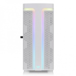 Thermaltake,  H590, Mid-Tower, Tempered Glass, Drive Bays: 2x3.5", 2x2.5"or4x2.5", Expansion Slot: 7, Motherboard Support: Mini-ITX/Micro-ATX/ATX/E-ATX, Pre-Installed Fan: 2x120mm, ARGB, Snow White - Image 2