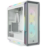 iCUE 5000T RGB Tempered Glass Mid-Tower Smart Case, White - Image 1