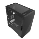 Zalman Z1 ICEBERG BLACK, Mid-Tower, Tempered Glass, Drive Bays: 2x3.5"/2.5", 3x2.5", Expansion Slot: 4, Motherboard Support: mATX/Mini-ITX, Pre-Installed Fan: 3x120mm, Black, 1 Year Warranty - Image 5