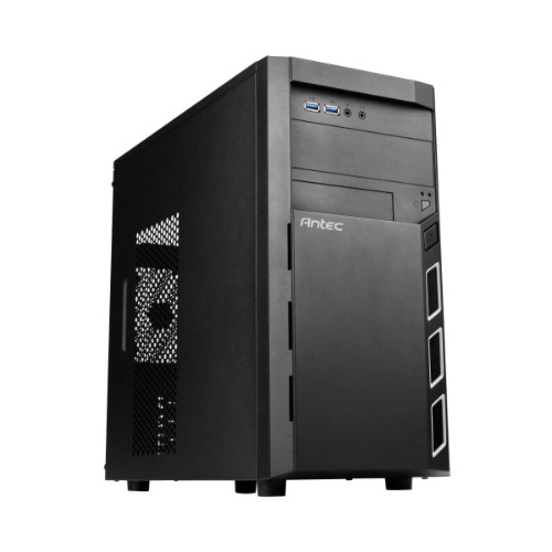 Antec VSK3000 ELITE Micro ATX Case.1x 5.25" External. 4x 3.5" Internal, 2x USB 3.0, GPU up to 335mm, CPU 160mm, PSU160mm, 4x PCI-E