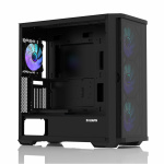 Zalman Z10 DUO, Mid-Tower, Tempered Glass, Drive Bays: 2x3.5", 2x2.5", Expansion Slot: 7, Motherboard Support: ATX/mATX/Mini-ITX, Pre-Installed Fan: 4x120mm, ARGB, Black, 1 Year Warranty - Image 6
