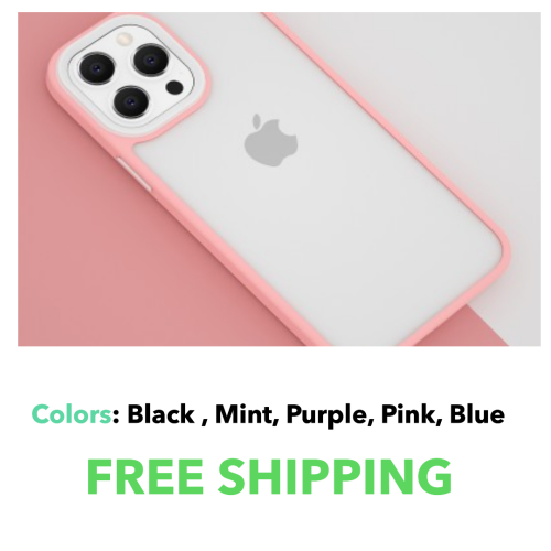 Candy Color Shockproof Hybrid Bumper Case for iPhone 13
