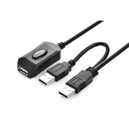 UGREEN 20214 USB 2.0 Active Extension Cable 10m with USB for power