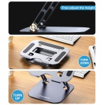 Choetech H061-GY I-pad & Desktop aluminium foldable & adjustable Stand - Image 9
