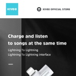 KIVEE AD11 Lightning to Dual Lightning+ Charge+Phone call Adapter- White - Image 3