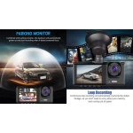 BDI-C309 3 Cameras 1080P Front & 720P Inside 2 Inch Screen + 480P Back Dash Cam - Image 6