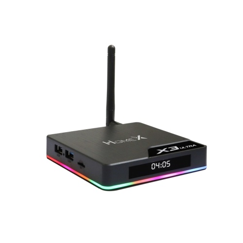 HomeX X3 Ultra Live Android TV WIFI Steaming BOX Black