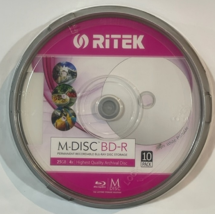 Ritek M-Disc BD-R 25GB - Lasts 1000 Years - M&L Computers Technology