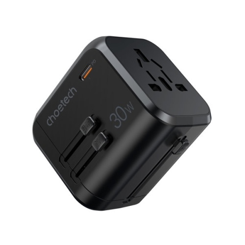 Choetech PD5008 GaN 30W 1 x USB-C+ 3 x USB-A Fast Universal Travel Wall Charger