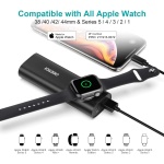 CHOETECH T315 - 2 in 1 Portable Wireless iWatch Charger 5000mAh Power Bank Quick Charging - Image 3