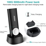 CHOETECH T315 - 2 in 1 Portable Wireless iWatch Charger 5000mAh Power Bank Quick Charging - Image 5
