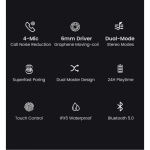 UGREEN 80650 T1 Wireless Earbuds Black - Image 9