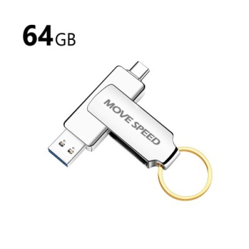 MOVE SPEED 64GB USB / Type-C Flash Drive