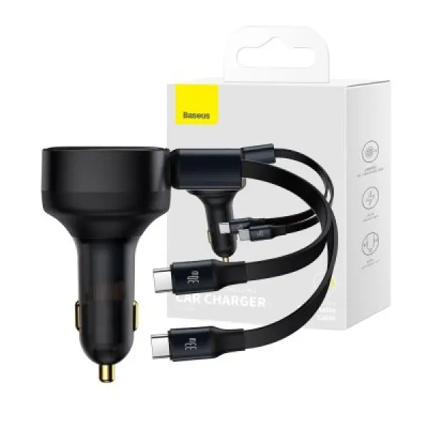 Baseus Retractable Charger C+C 33W
