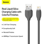 Baseus Jelly Liquid USB to iP 2.4A Charging Data Cable - Image 3