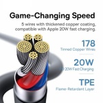 Baseus Jelly Liquid Type-C to iP 20W Charging Cable - Image 8