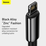 Baseus USB to iP 2.4A Tungsten Gold Charging Cable - Image 9
