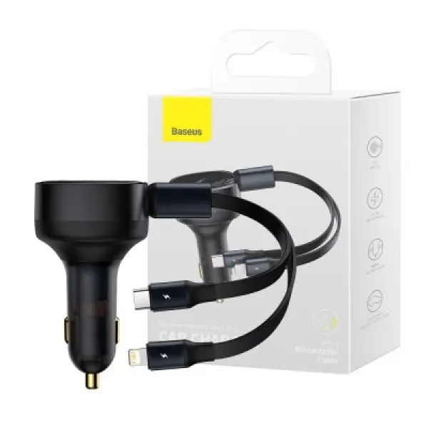 Baseus Retractable Charger C+L 30W