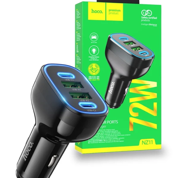 Hoco NZ11 Guide PD72W 2C2A Car Charger