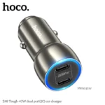 Hoco Z48 40W Dual Port - C With Lighting Cable - Image 5