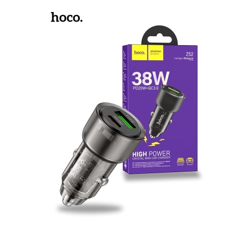 Hoco Z52 PD38W 1C1A Spacious Charger - Black