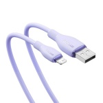 Baseus 1.2M Fast Charging Cable USB to iP 2.4A Purple - Image 1