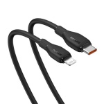 Baseus 1.2M Type-C To IP 20W Charging Cable Black - Image 1