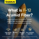Baseus 1M USB to iP Unbreakable Fast Charging Cable - Image 8