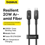 Baseus 2M Type-C to iP Unbreakable Charging Cable - Image 11
