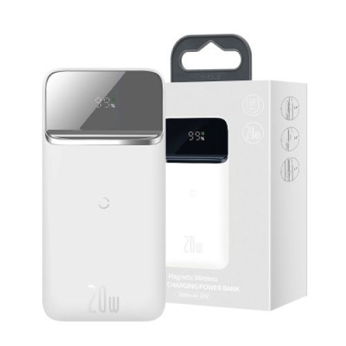 Baseus Magnetic Wireless Quick Charger 10000mAh 20W White