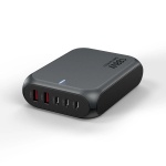 USP 188W Five Ports USB-C PD GaN Wall Charger Black - Image 3
